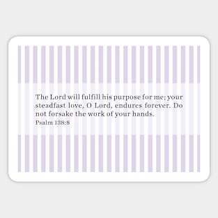 Psalm 138:8 Sticker